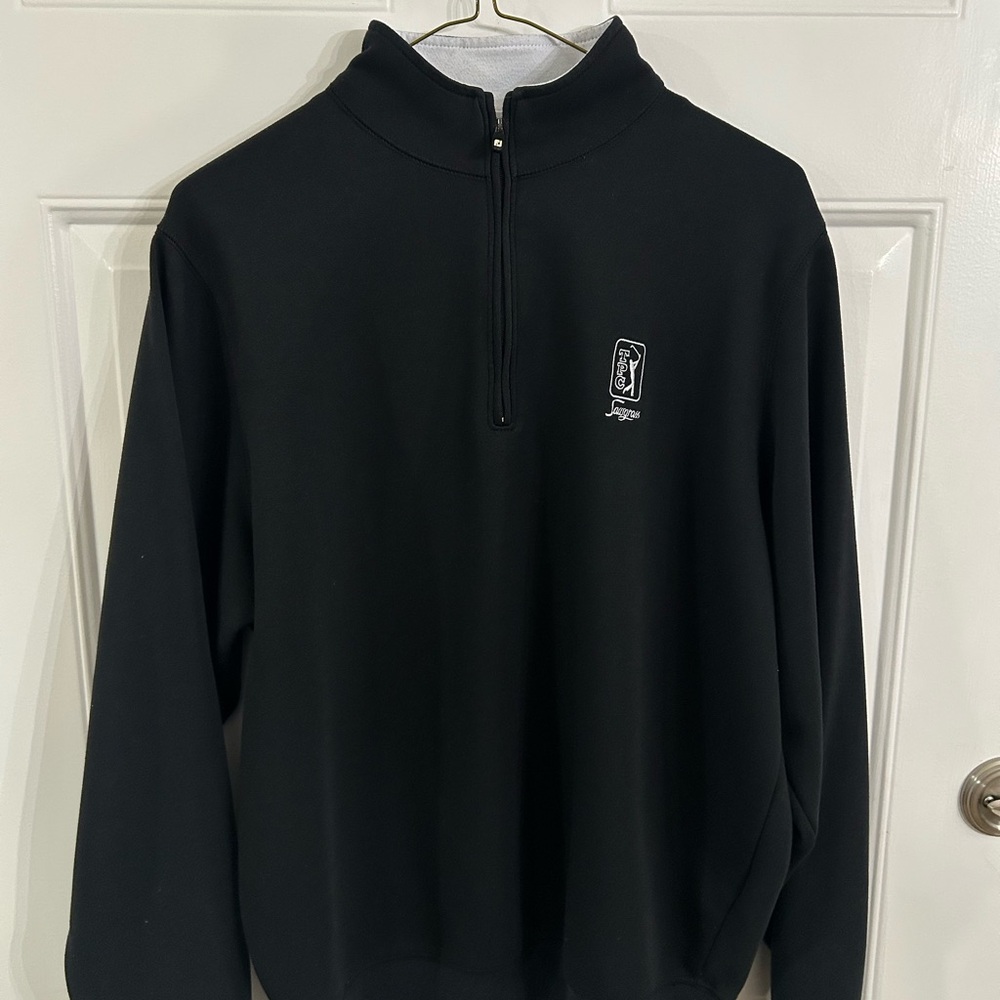 Footjoy X TPC Sawgrass Men's Black Half-Zip Sweater
